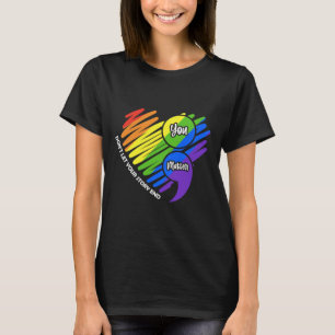 Mental Health Awareness Semicolon Lgbtq Suicide Pr T-Shirt