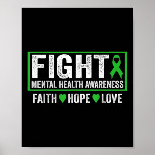 Mental Health Awareness Shirt - Fight Mental Healt Poster