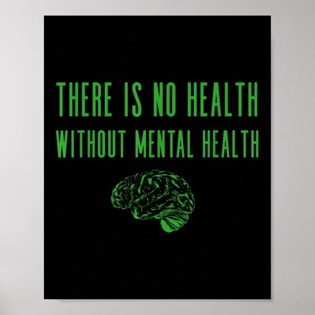 Mental Health Awareness Shirt - Green End The Stig Poster (Front)