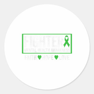 Mental Health Awareness Shirt - Mental Health Shir Classic Round Sticker