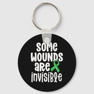 Mental Health Awareness Shirt Some Wounds Are Invi Keychain