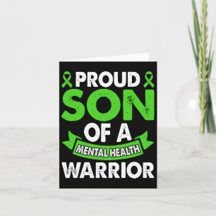 Mental Health Awareness Son Of Warrior Mental Ther Card
