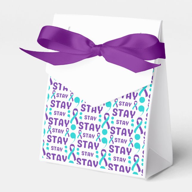 Mental Health Awareness Stay Wrapping  Favor Box (Front Side)