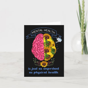 Mental Health Awareness Suicide Prevention Think P Card