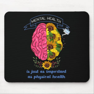 Mental Health Awareness Suicide Prevention Think P Mouse Pad