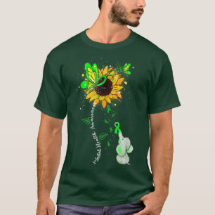 Mental Health Awareness Sunflower Elephant Men Wom T-Shirt