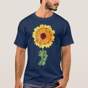 Mental Health Awareness Sunflower Semicolon T-Shirt