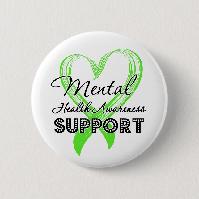 Mental Health Awareness - Support 2 Inch Round Button (Front)