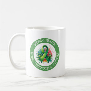 Mental Health Awareness - Support Strength Support Coffee Mug