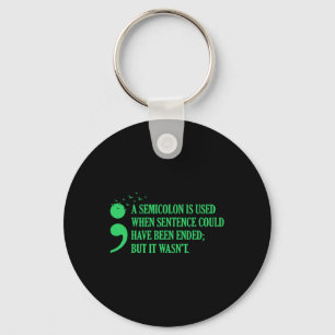 Mental Health Awareness Supporter Graphic Keychain