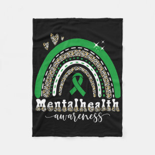 Mental Health Awareness-teach Coping Skills Counse Fleece Blanket