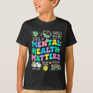 Mental health awareness therapy human brain T-Shirt