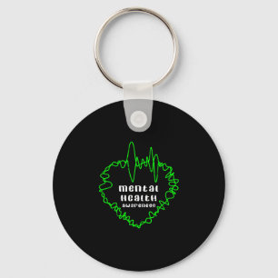 Mental health awareness warrior counsellor keychain