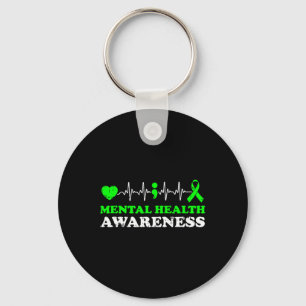 Mental Health Awareness Warrior Counsellor Therapi Keychain
