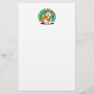 Mental Health Cat Stationery
