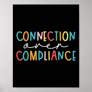 Mental Health Connection Over Compliance Autism Aw Poster
