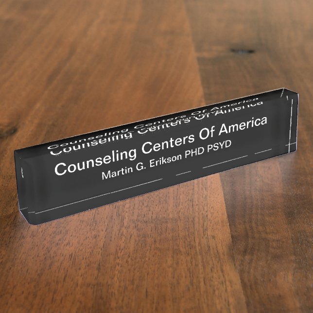 Mental Health Counseling Centre Nameplate (Side)