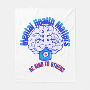 Mental Health Fleece Blanket