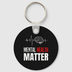 Mental Health Human Brain Problem Awareness _1 Keychain