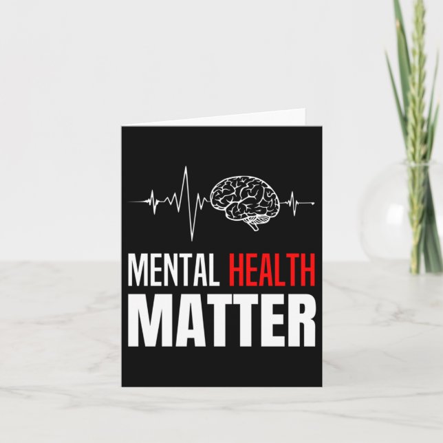 Mental Health Human Brain Problem Awareness Pullov Card (Front)