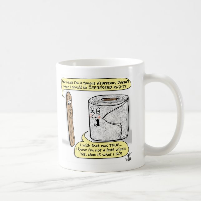 Mental Health Humour - TP Depression and Uni-Polar Coffee Mug (Right)