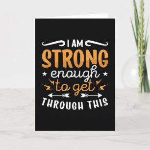 Mental Health I Am Strong Enough Anxie Anxiety Card