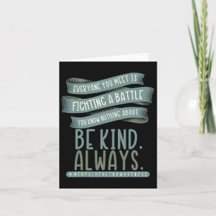 Mental Health Illness Awareness Month Depressed Pe Card