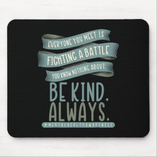 Mental Health Illness Awareness Month Depressed Pe Mouse Pad