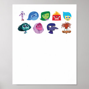 Mental Health Inside Out 2 Sticker  Poster