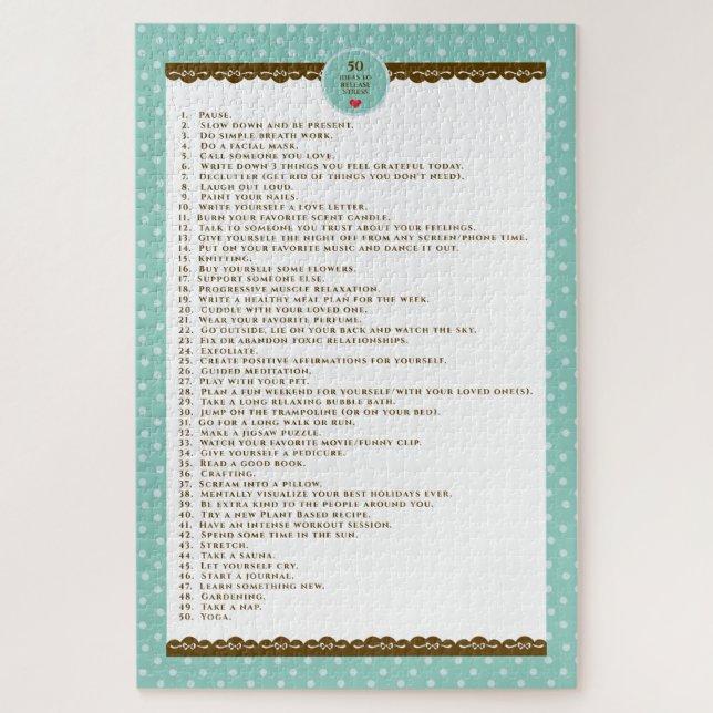 mental health inspirational jigsaw puzzle (Vertical)