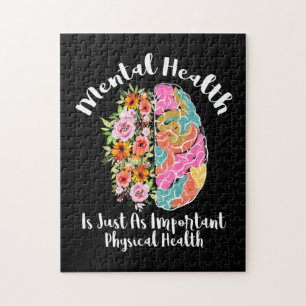 Mental Health Is Just As Physical Health Brain Flo Jigsaw Puzzle