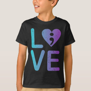 Mental Health Love Suicide Prevention Anxiety Awar T-Shirt