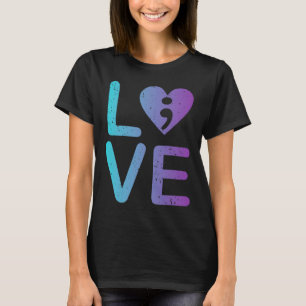 Mental Health Love Suicide Prevention Anxiety Awar T-Shirt