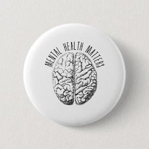 Mental health matters 2 inch round button