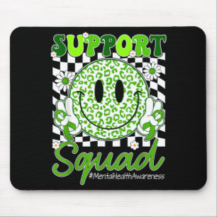 Mental Health Matters Awareness Support Team Green Mouse Pad