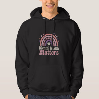 Mental Health Matters Boho Rainbow Mental Health A Hoodie