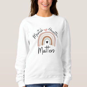 Mental Health Matters - Brown Rainbow  Sweatshirt