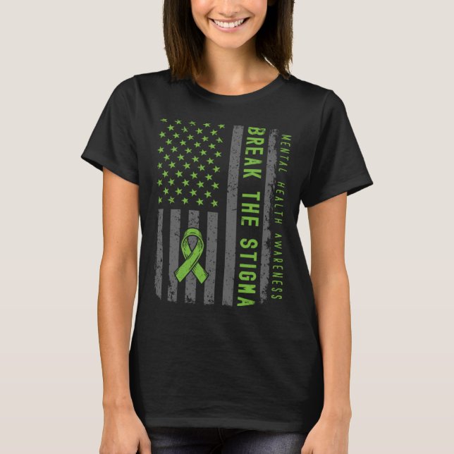 Mental Health Matters Fight Stigma Mental Health A T-Shirt (Front)