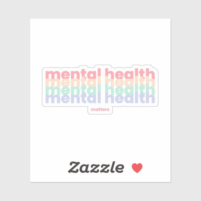 Mental Health Matters | Poppins Pastel Rainbow (Sheet)