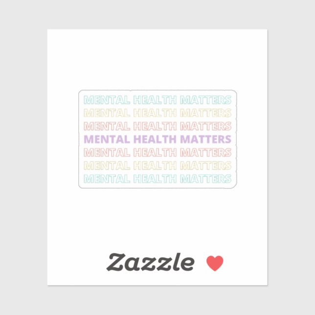 Mental Health Matters | Quote Sans VII Peach Candy (Sheet)