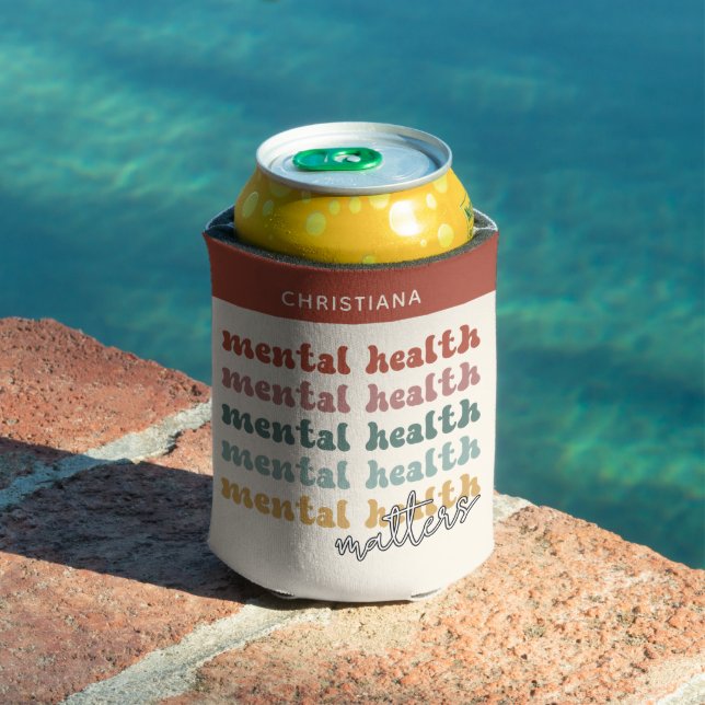 Mental Health Matters Retro Awareness Can Cooler (In Situ Pool)