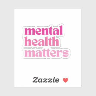 Mental Health Matters Retro Quote Barbiecore Pink