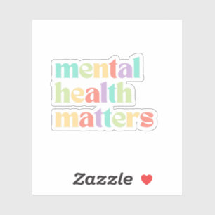 Mental Health Matters   Retro Quote Mixed Peach