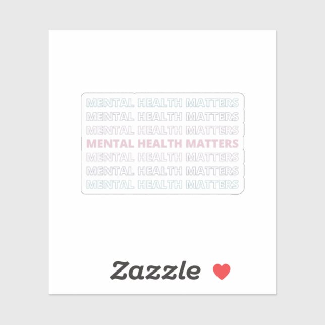 Mental Health Matters | Sans VII French Grey  (Sheet)