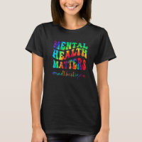 Mental Health Matters Tie Dye Human Brain Illness