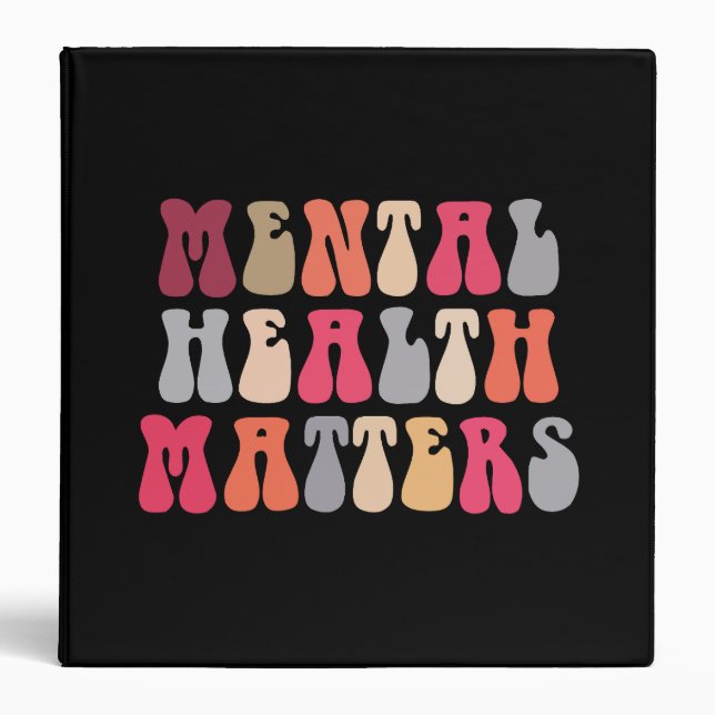 Mental Health Matters Women Therapist Autism Binder (Front)