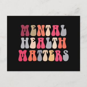Mental Health Matters Women Therapist Autism Postcard