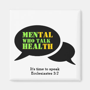 Mental Health MEN WHO TALK HEAL Customized Magnet