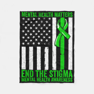 Mental Health Mental Health Awareness End The Stig Fleece Blanket