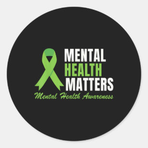 Mental Health - Mental Health Awareness Kid Men Wo Classic Round Sticker